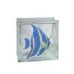 Angel Fish Art Glass Block